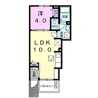 フレール与野本町七番館【1階】の間取り
