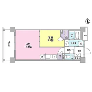 アンビエンテ経堂【2階】の間取り