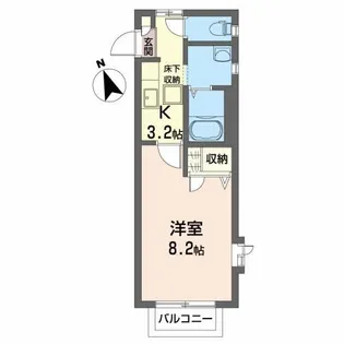 グリーンポポII【1階】の間取り