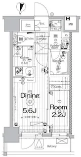 メイクス新中野アジールコート【8階】の間取り