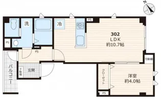カーサピエスタ【3階】の間取り