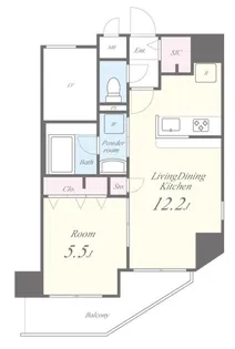 テ レジャンデール護国寺EAST【1階】の間取り