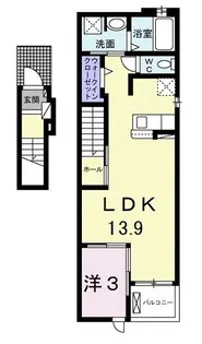 ユーフォリアネクストI【2階】の間取り