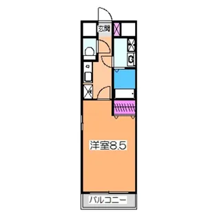 シャルム堺【5階】の間取り