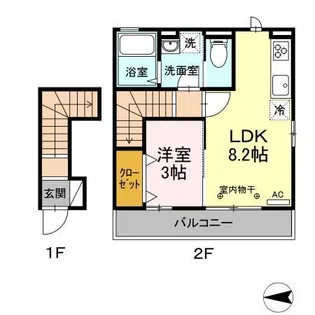 シティハウス高萩M【2階】の間取り