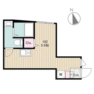 mitia terrace 小菅【1階】の間取り