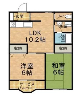 セルメゾン【3階】の間取り