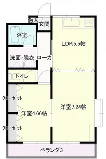 エーワイハイツ【2階】の間取り
