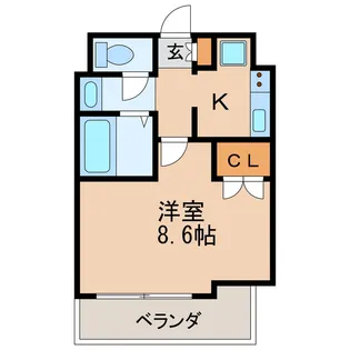 ウイステリア千種【2階】の間取り