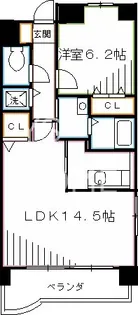 グランツモーデ【3階】の間取り