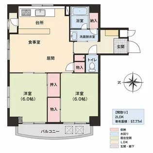 パリセイド東神田【3階】の間取り
