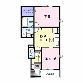 グレイスフル ガーデンB【1階】の間取り