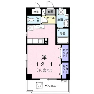 ア・ニューライフ ナハ【2階】の間取り