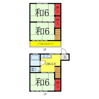 坂下コーポの間取り