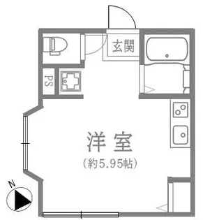 オリンピアハイツ【1階】の間取り
