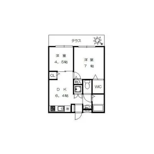 フォレスト等々力【1階】の間取り