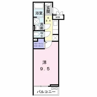 マリオ北島 D【3階】の間取り