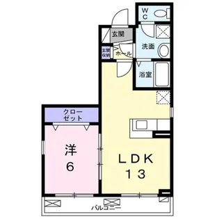 シティハウス都【3階】の間取り