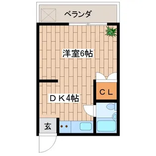 オレンジハイツ【1階】の間取り