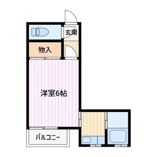 本田マンション 2号棟【5階】の間取り