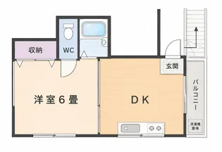 サンコーポフクシマ【2階】の間取り