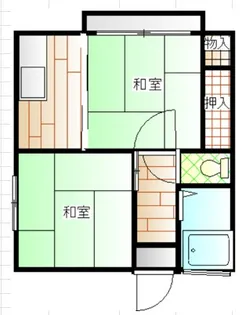 荒森アパート【2階】の間取り