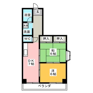 イーストフレア金子【2階】の間取り