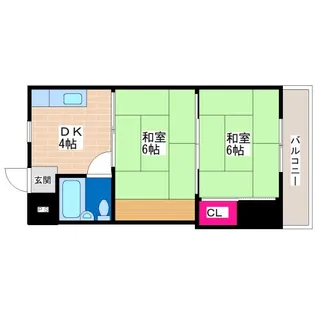 WESTヒルズ平野【5階】の間取り