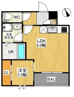 PensionJuly桜尾【3階】の間取り