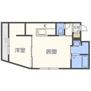 ラヴェーラ福住【4階】の間取り