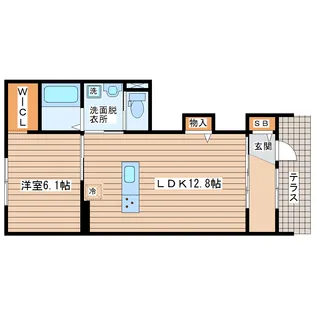 コンフォーティアII【1階】の間取り