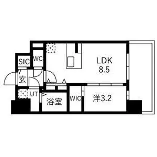 エスリードレジデンス ザ・グラン都島ノア【14階】の間取り