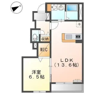 ヴァンベール【1階】の間取り