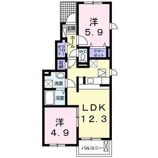 イーハ・トーブII【1階】の間取り