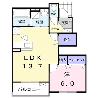 メゾン ヴィオラ【1階】の間取り