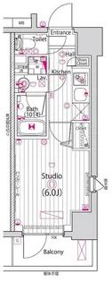 ガーラ・ステーション横浜子安【2階】の間取り