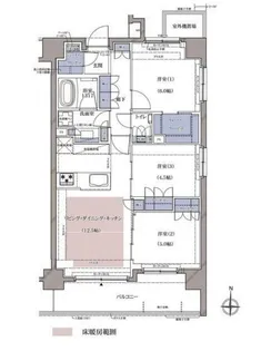 ディームス横濱青木町【2階】の間取り