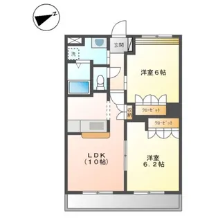 クリスタージュ・ファミリア【2階】の間取り