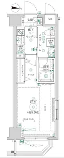 レアライズ清澄白河【4階】の間取り