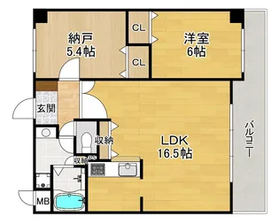 ラ・ヴェール【2階】の間取り
