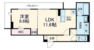 リュッカ鳥神【1階】の間取り