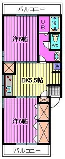 ヤマハハイツ浦和【1階】の間取り