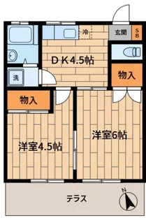 ハイツ小川【1階】の間取り