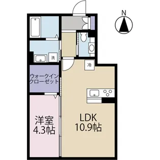 シェーヌ グロワール【1階】の間取り