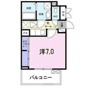 グリーンピア【1階】の間取り