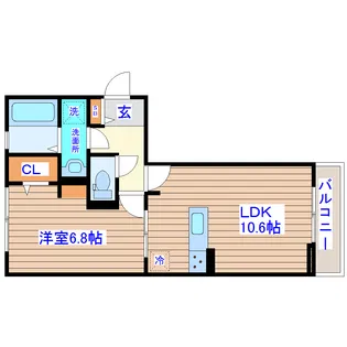 パセオプラシードA&M【2階】の間取り