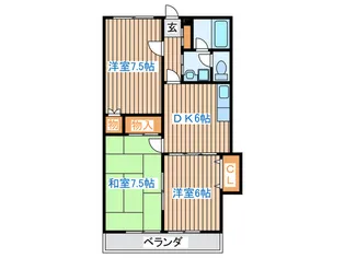 横山ハイツ【2階】の間取り