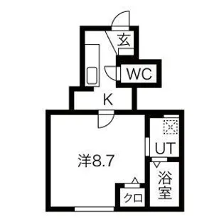 ヴィルヌーヴI、II【1階】の間取り