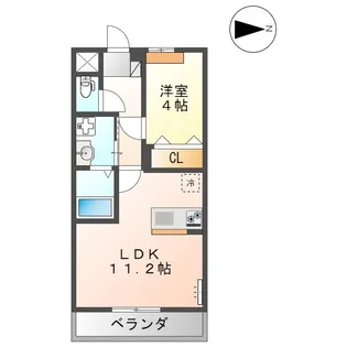 ユースハイム【2階】の間取り