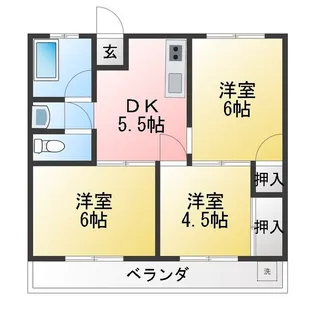 レジデンスソレイユ【3階】の間取り